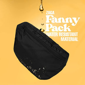 Fanny Pack / Premium Nylon Pack / Water Resistant Pouch / Black / Made In USA