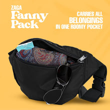 Load image into Gallery viewer, Fanny Pack / Premium Nylon Pack / Water Resistant Pouch / Black / Made In USA