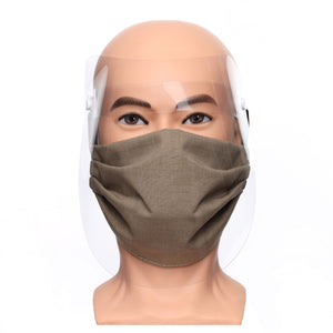 Reusable Face Mask - Mens - LG -XL - Black Elastic