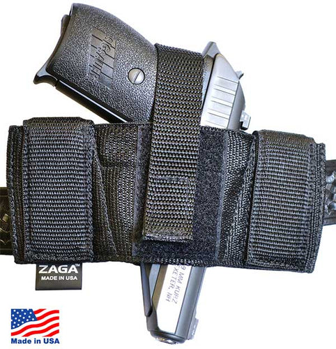 Holster Pancake Style - Fits Medium Auto , J frame Revolvers , Fabric Covered Belt Clip System