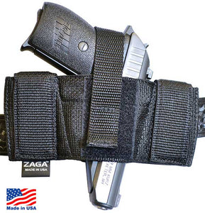 Holster Pancake Style - Fits Medium Auto , J frame Revolvers , Fabric Covered Belt Clip System