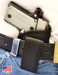 Inside Waist Band Holster-Small-Automatic-With Fabric Covered Belt Clip System