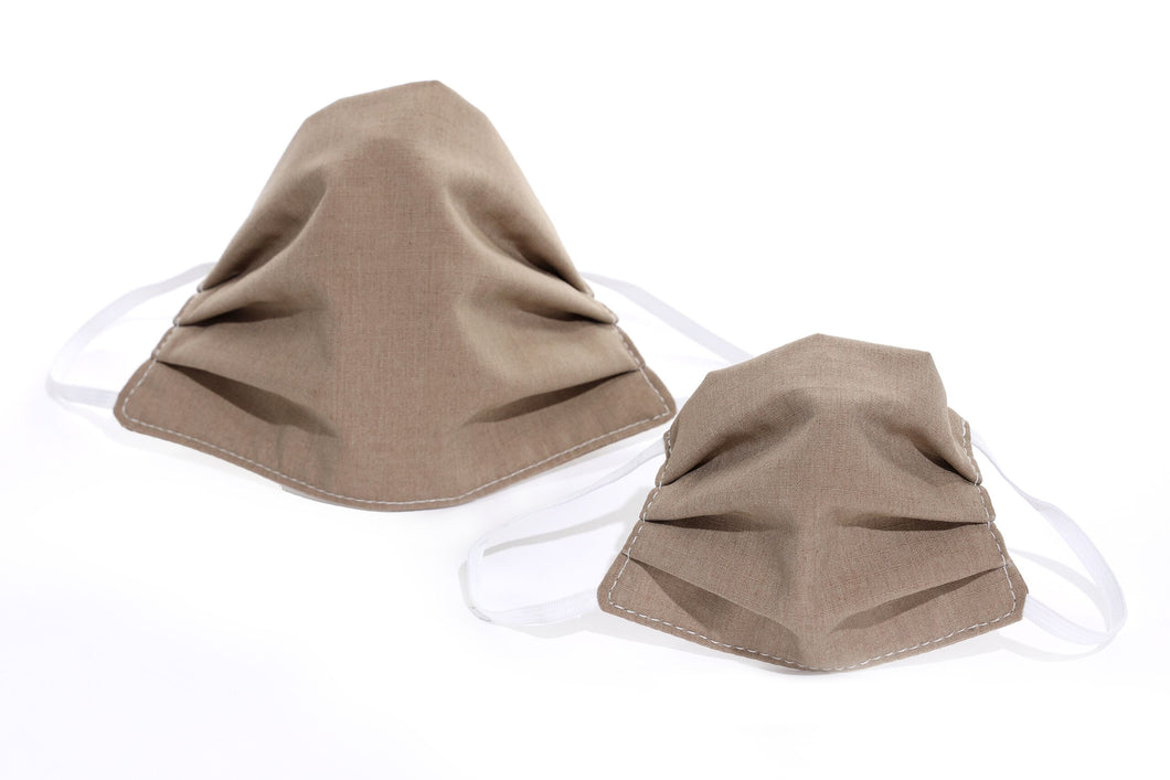 Kids Reusable Face Mask - White Elastic - Black  Elastic