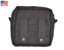 Load image into Gallery viewer, Black Pouch, 6 x 6 , Molle Attachment , Ballistic Nylon