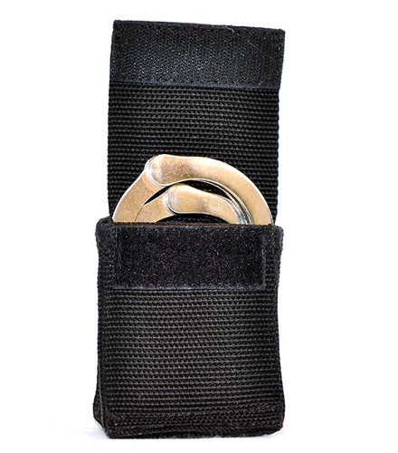 Standard Single Handcuff Pouches Velcro or Snap Closure - Nylon Webbing